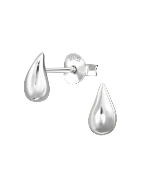 Puces d'Oreilles Goutte d'Eau en Argent Sterling  Export to Sheets