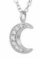 Maxte FORZ25-TOP-JB6546-RP Zilveren Maan Ketting met… | Diademita