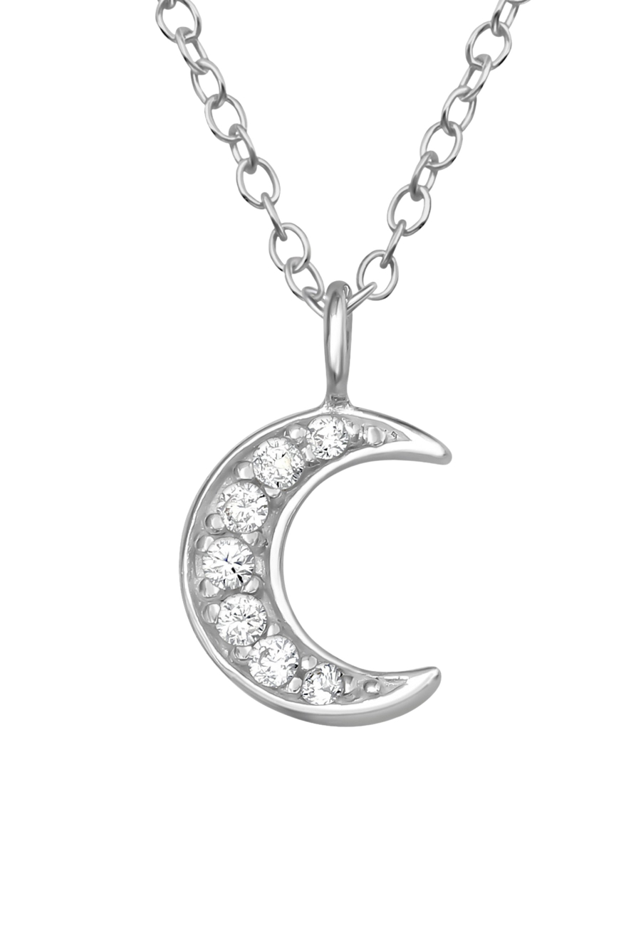 Maxte FORZ25-TOP-JB6546-RP Zilveren Maan Ketting met… | Diademita