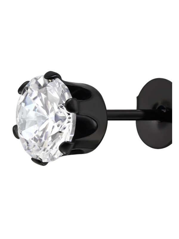 Maxte SES-055-6 Round 6mm Stainless Steel Ear Studs with… | Diademita