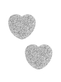 Maxte SES-1163-SS Gestructureerde Hart Oorstekers van… | Diademita
