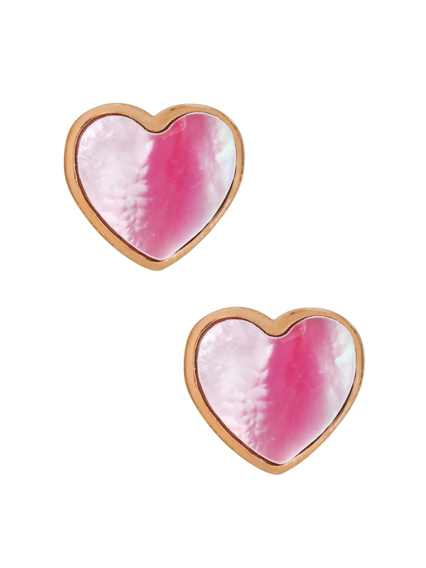 Maxte SES-1168-RGD Puces d'Oreilles Cœur en Acier… | Diademita