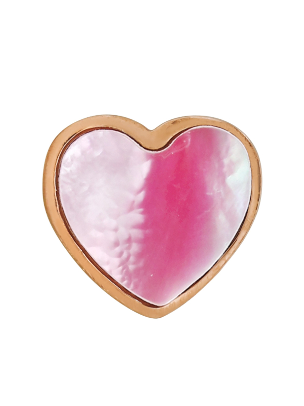 Maxte SES-1168-RGD Heart Stainless Steel Ear Studs with… | Diademita