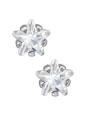 4 mm Stern-Ohrstecker aus Edelstahl mit Zirkonia