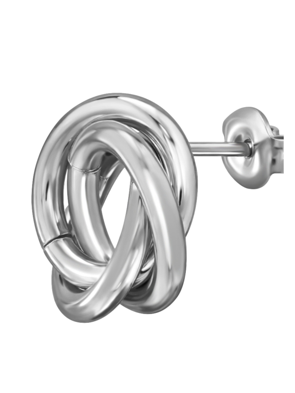 Maxte SES-1331-SS Puces d'Oreilles Torsadées en Acier… | Diademita
