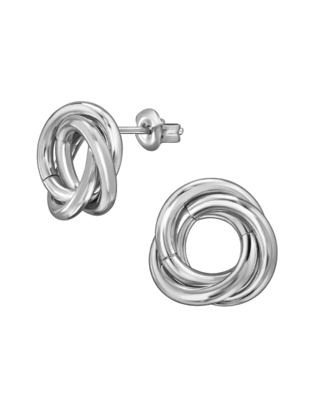 Maxte SES-1331-SS Puces d'Oreilles Torsadées en Acier… | Diademita