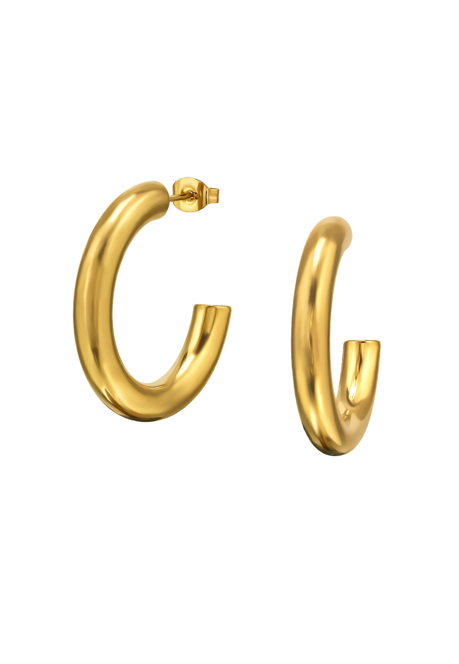 Maxte SES-1355-GD 30mm Rounded Half Hoop Stainless Steel… | Diademita