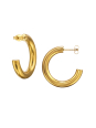 Maxte SES-1355-GD Puces d'Oreilles Demi-Créoles… | Diademita