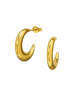 Maxte SES-1356-GD Halve Creool Oorstekers van Roestvrij… | Diademita