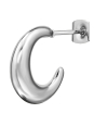 Maxte SES-1357-SS Half Hoop Stainless Steel Ear Studs | Diademita