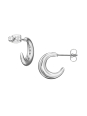 Maxte SES-1357-SS Half Hoop Stainless Steel Ear Studs | Diademita
