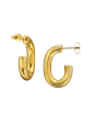 Maxte SES-1358-GD Cleo-Creolen-Ohrstecker aus Edelstahl | Diademita