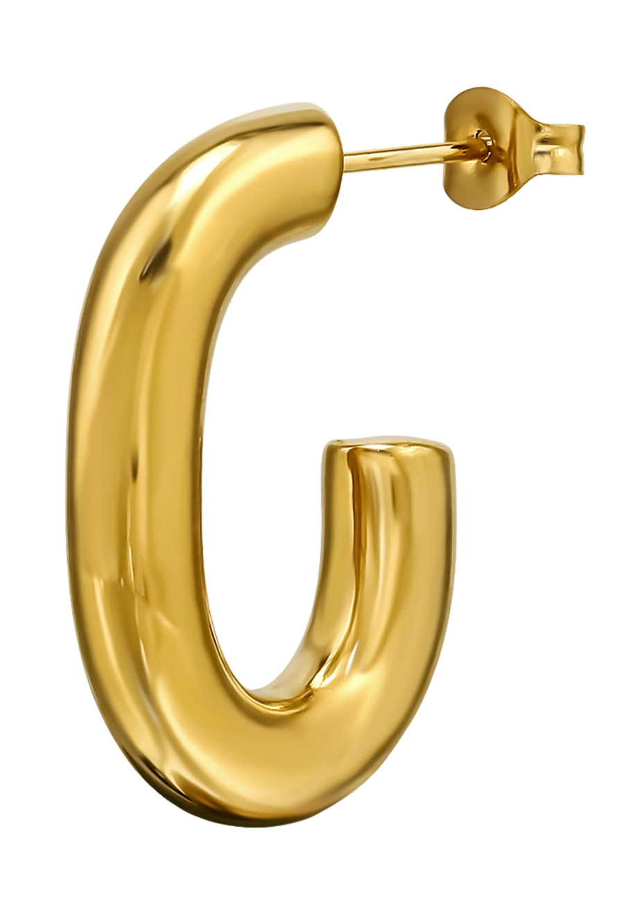 Maxte SES-1358-GD Cleo-Creolen-Ohrstecker aus Edelstahl | Diademita