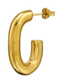 Maxte SES-1358-GD Cleo Hoop Stainless Steel Ear Studs | Diademita