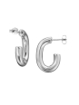 Maxte SES-1358-SS Cleo-Creolen-Ohrstecker aus Edelstahl | Diademita