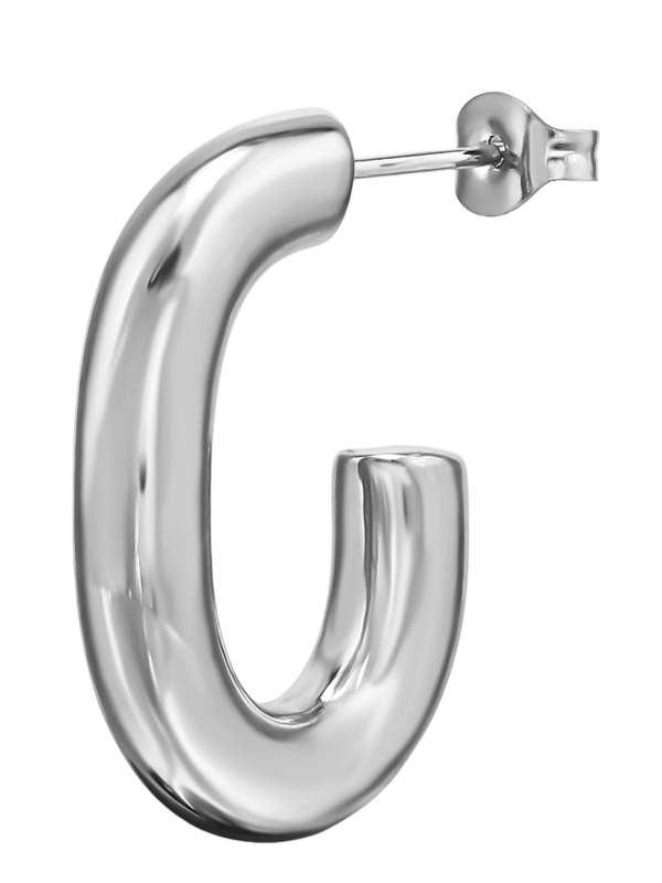 Maxte SES-1358-SS Cleo-Creolen-Ohrstecker aus Edelstahl | Diademita