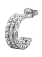 Ohrstecker mit Drei Linien/Stäben und Diamantschliff aus Edelstahl