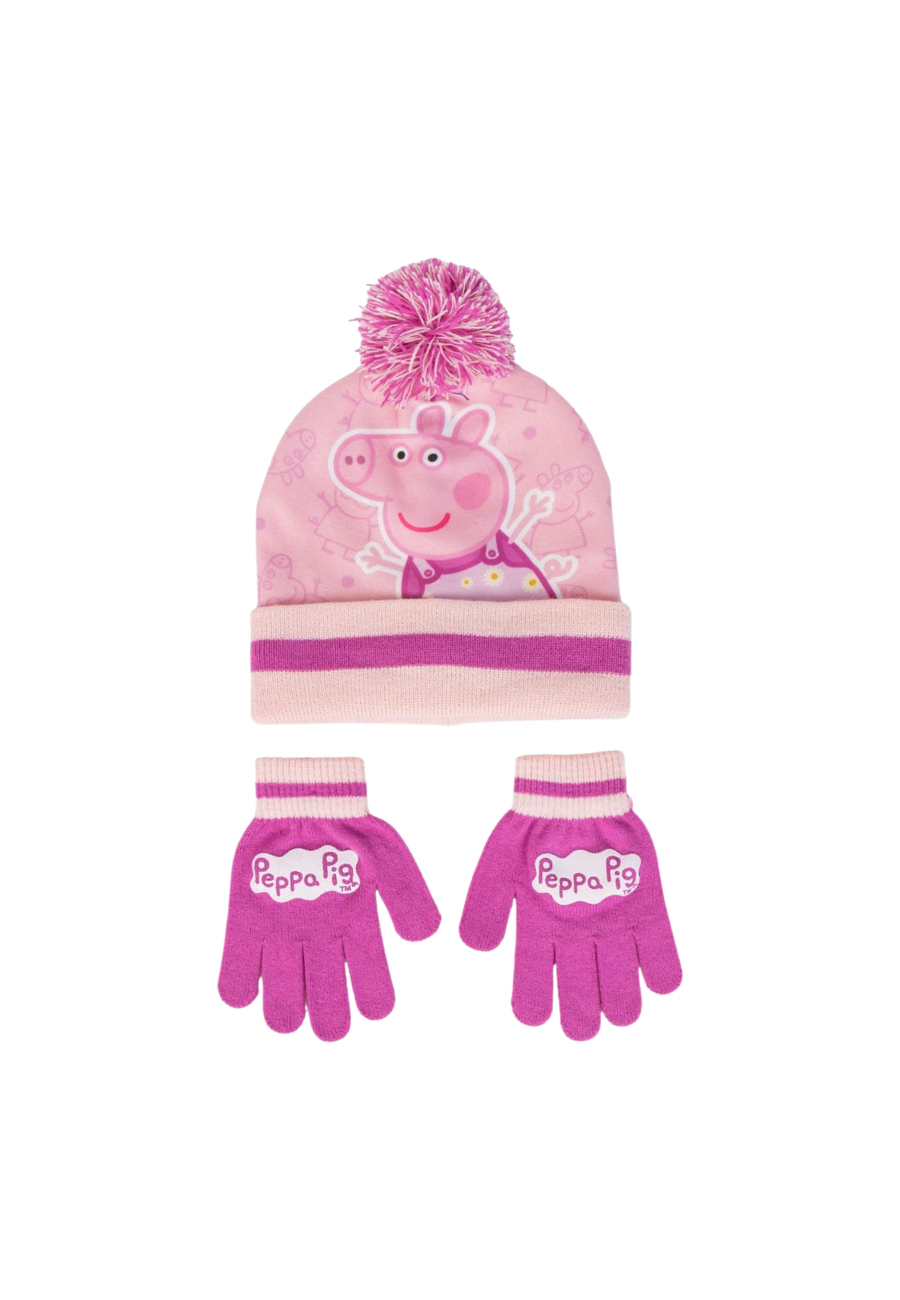 Peppa Pig 2-Piece Set – Beanie and Gloves
