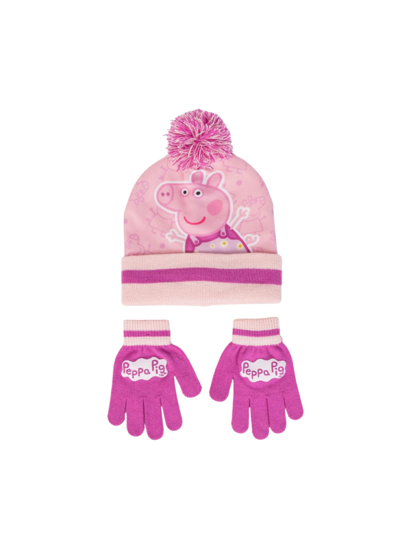 Peppa Pig 2-Piece Set – Beanie and Gloves