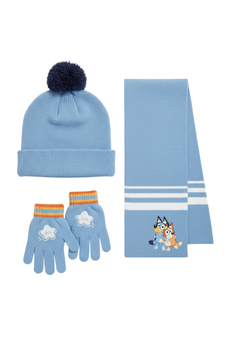 Disney 2200010580 3-teiliges Bluey-Schal-Set | Diademita