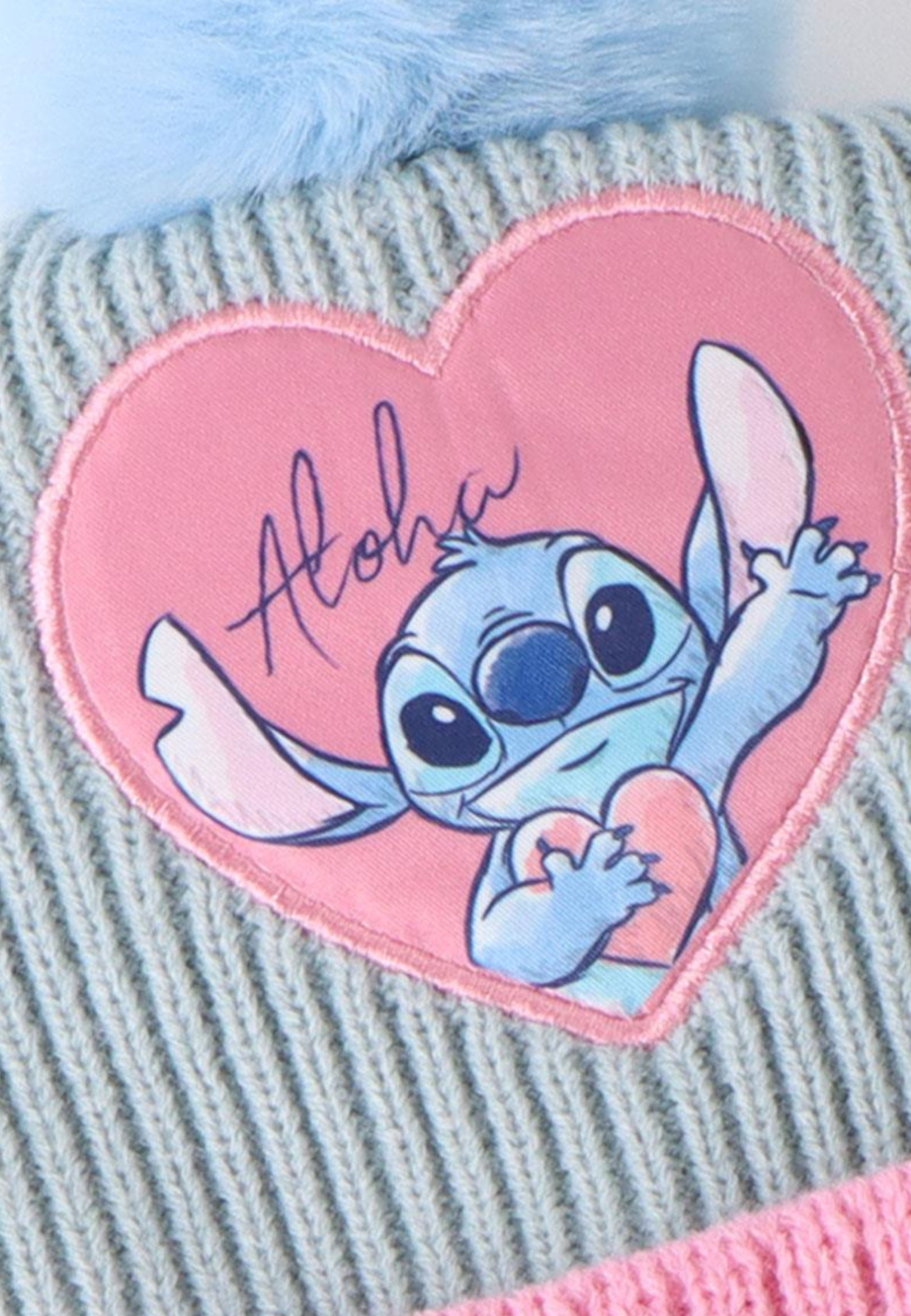 Disney 2200010586 3-teiliges Stitch Schal-Set | Diademita