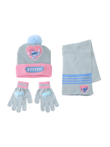 Disney 2200010586 3-teiliges Stitch Schal-Set | Diademita