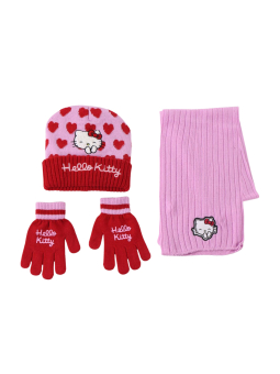 Cerda 2200010589 3-teiliges Hello Kitty Schal-Set | Diademita