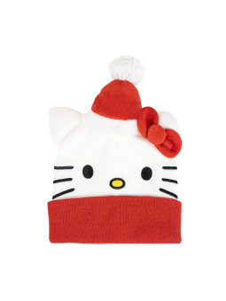 Cerda 2200010592 Hello Kitty Weihnachts-Punkte-Mütze | Diademita