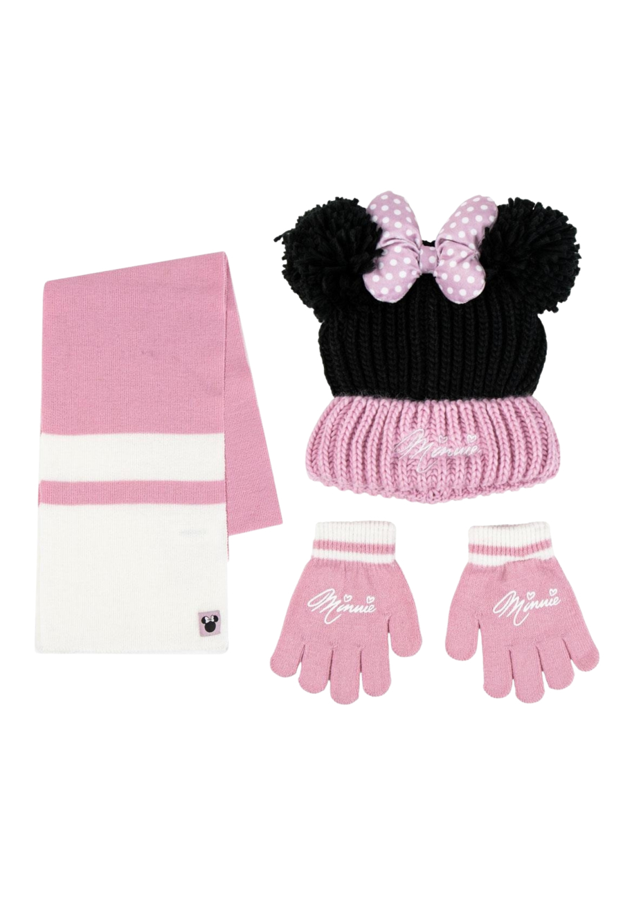 3-teiliges Minnie-Schal-Set
