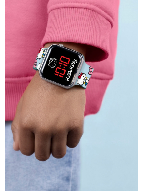 Hello Kitty LED-Uhr mit Bedrucktem Armband