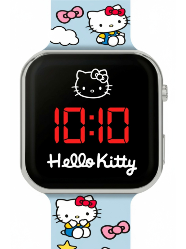 Hello Kitty LED-Uhr mit Bedrucktem Armband