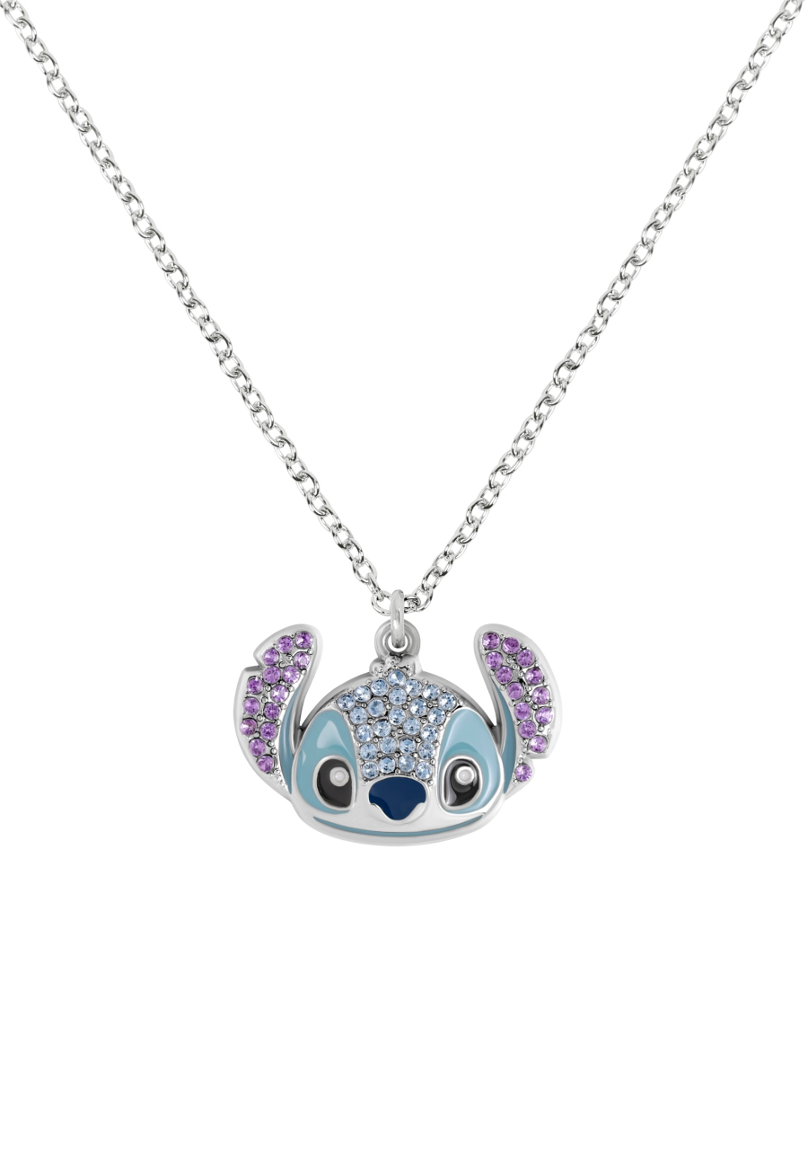 Disney NH01080RRZL16 Stitch Crystal Head Pendant Necklace | Diademita