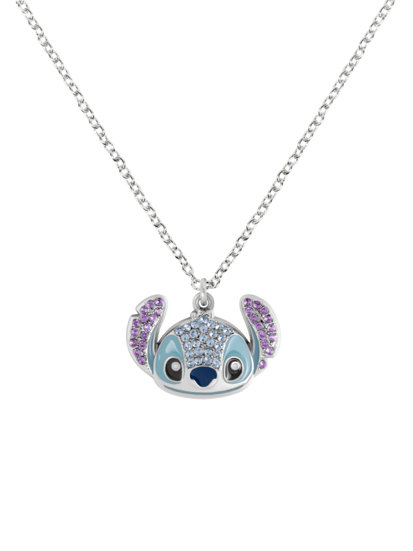 Collier Pendentif Tête en Cristal Stitch