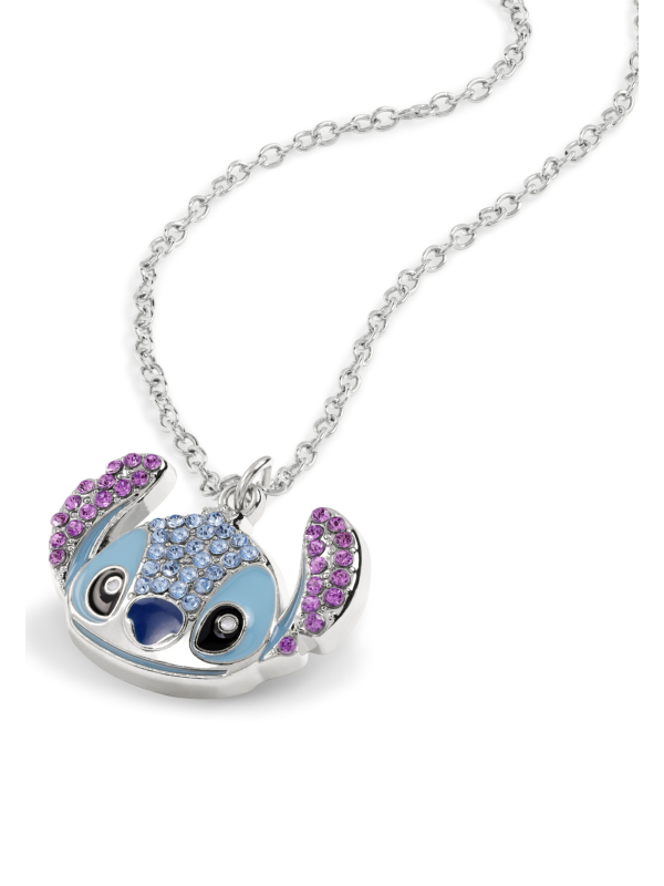 Disney NH01080RRZL16 Stitch Crystal Head Pendant Necklace | Diademita