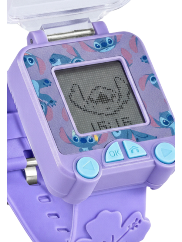 Stitch Lern-Uhr mit Lila Armband