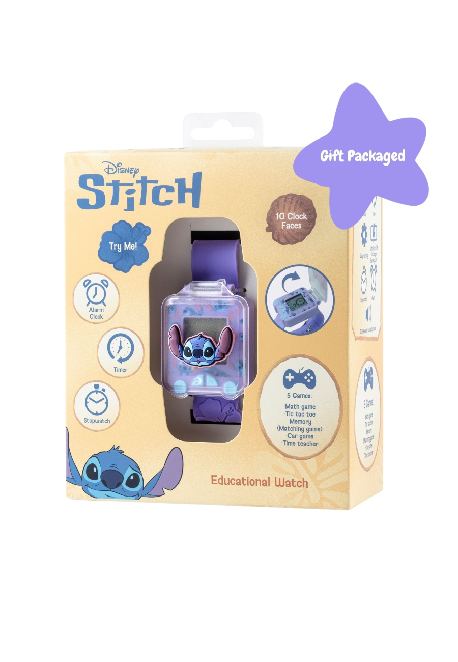 Stitch Purple Strap Learning Watch