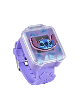 Disney LAS4162 Stitch Leren Horloge met Paarse Band | Diademita