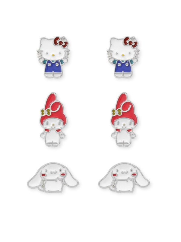 Sanrio HK50178 Hello Kitty & Friends 3-delige Oorbellen… | Diademita