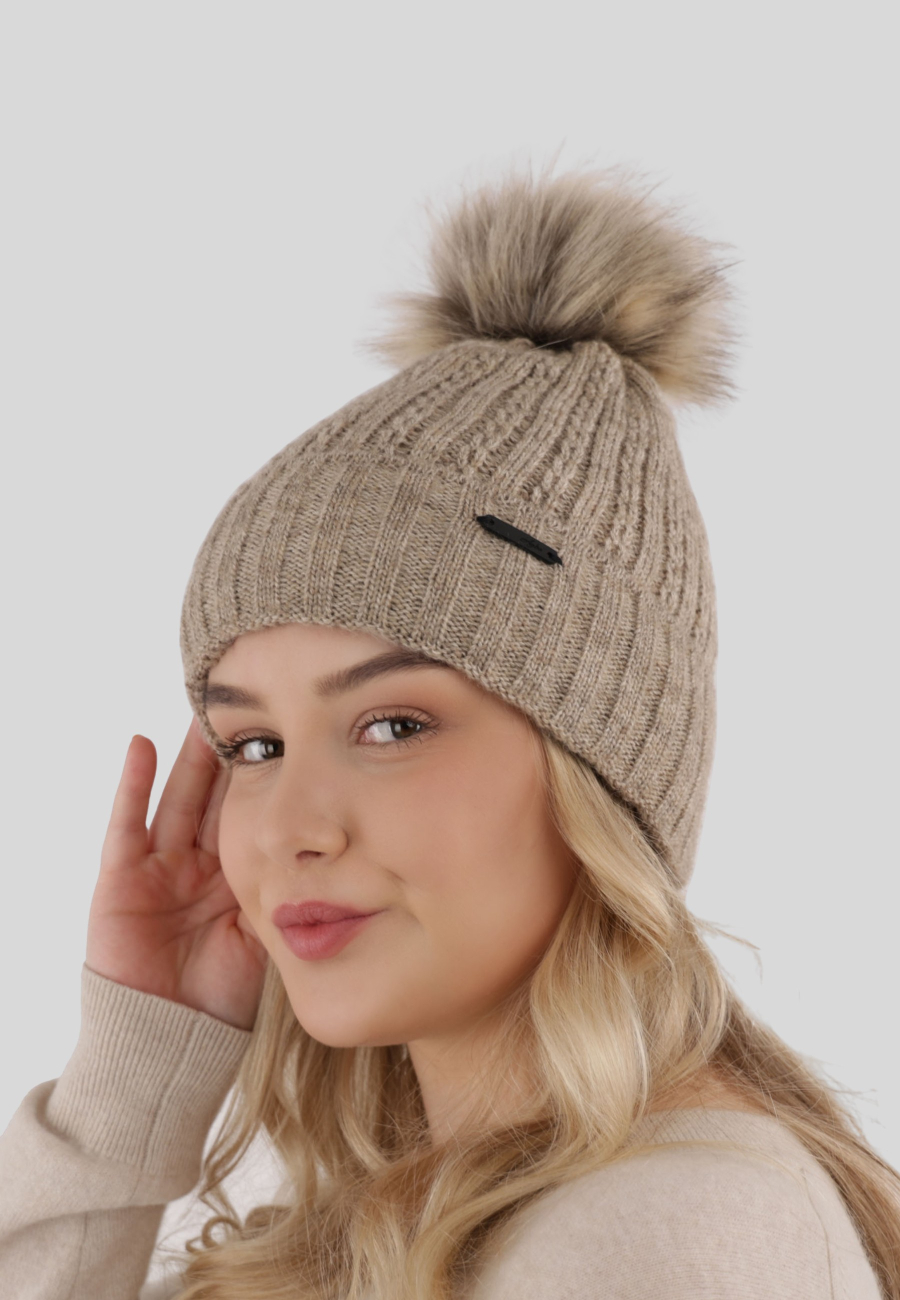 Maxte 6357 Damen-Wintermütze – Karizma mit Bommel | Diademita