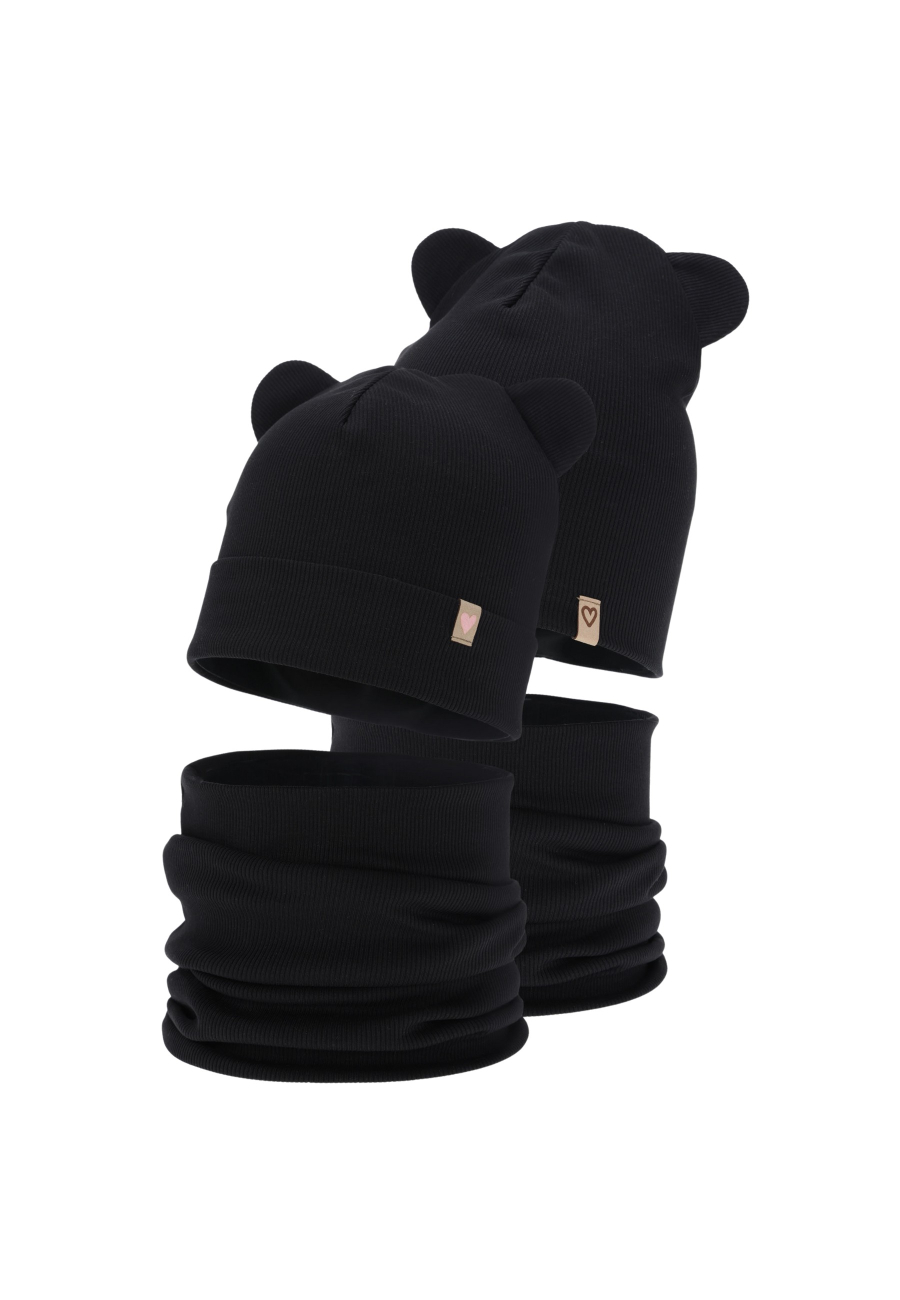 Girl's Spring/Autumn Set – Hat and Tube Scarf, Cotton Luminia