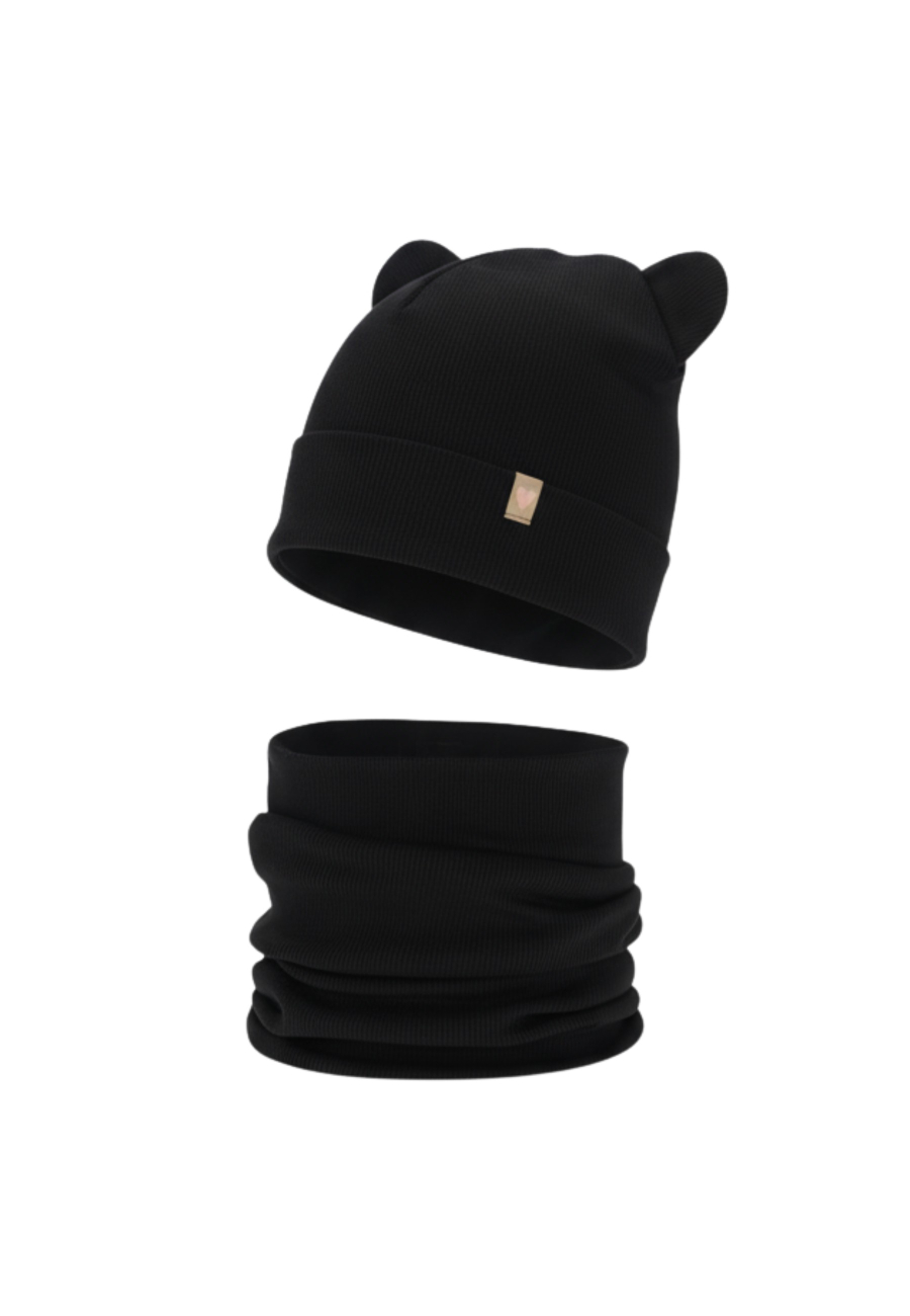 Ensemble Printemps/Automne pour Fille – Bonnet et Écharpe Tube, Coton Luminia