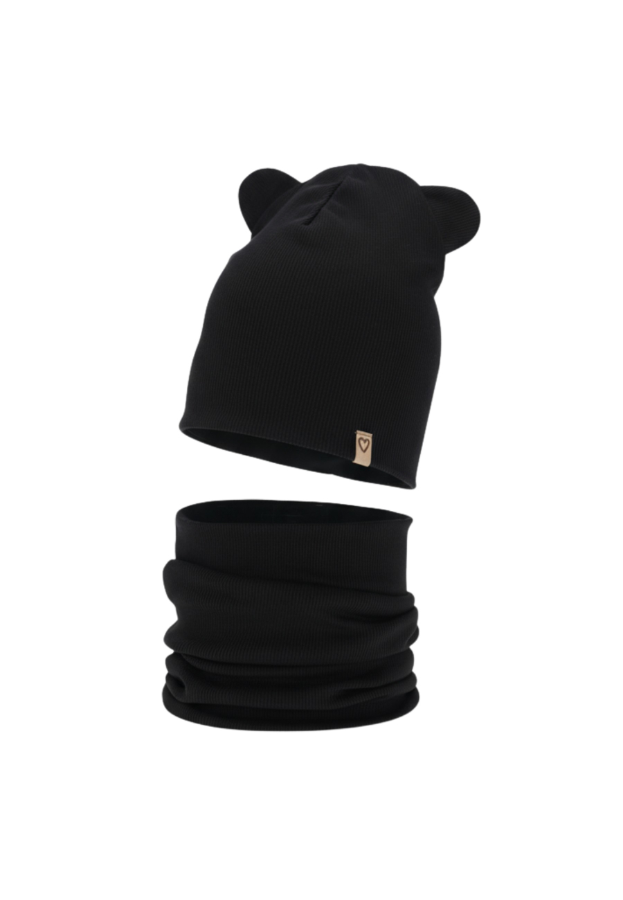 Girl's Spring/Autumn Set – Hat and Tube Scarf, Cotton Luminia