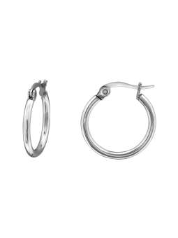 Chirurgisch Stalen Hoepeloorbellen 15 mm Hoogglans Gepolijst – Zilver