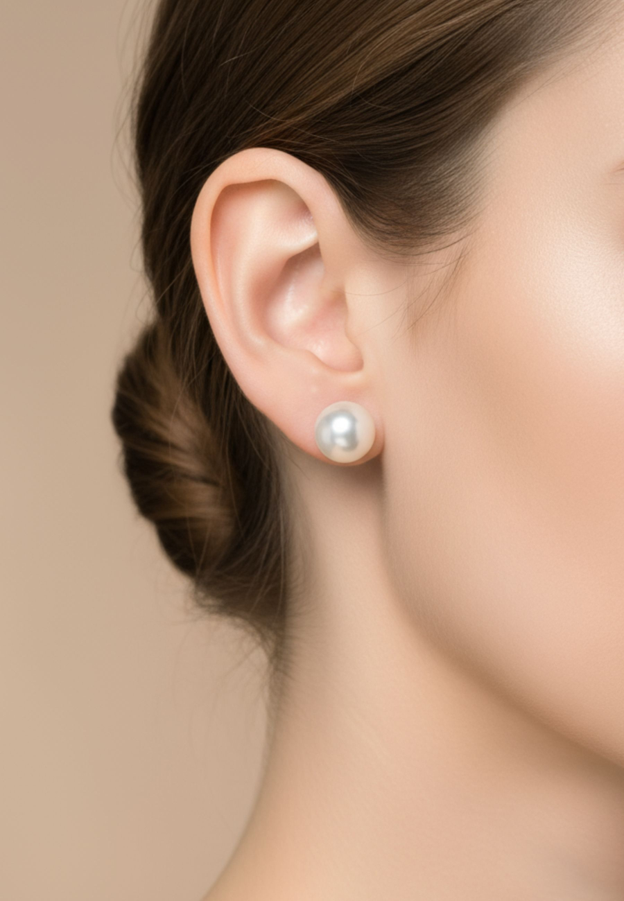 Fresh Water Pearl 7mm Sterling Silver Ear Studs