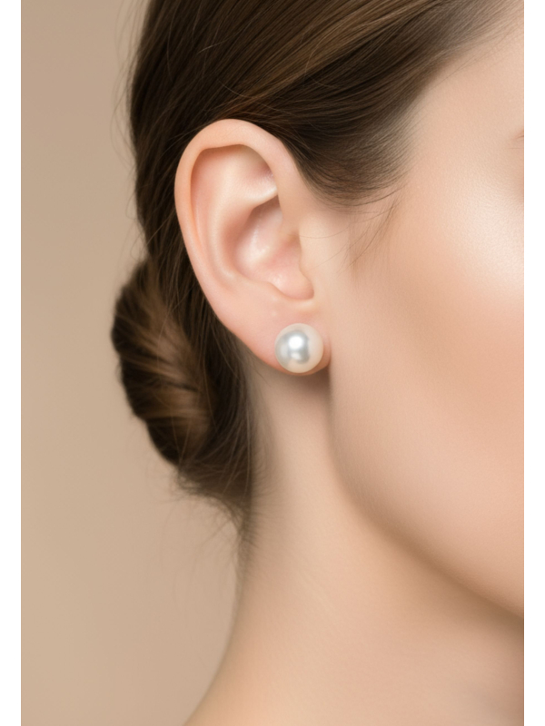 Fresh Water Pearl 7mm Sterling Silver Ear Studs