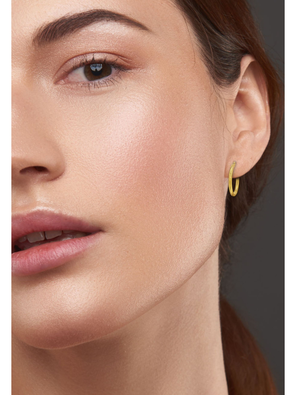 Maxte SEG-1608-GD 30mm RVS Hoepeloorbellen in Goudkleur… | Diademita