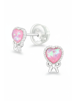 Maxte ES-JB18498-PL58 Puces d'Oreilles Cœur en Argent… | Diademita