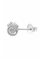 Puces d'Oreilles Nœud en Argent