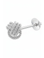 Silver Knot Ear Studs