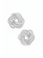 Silberne Knoten-Ohrstecker